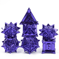 Warrior's Flail: Purple - Metal RPG Dice Set - 