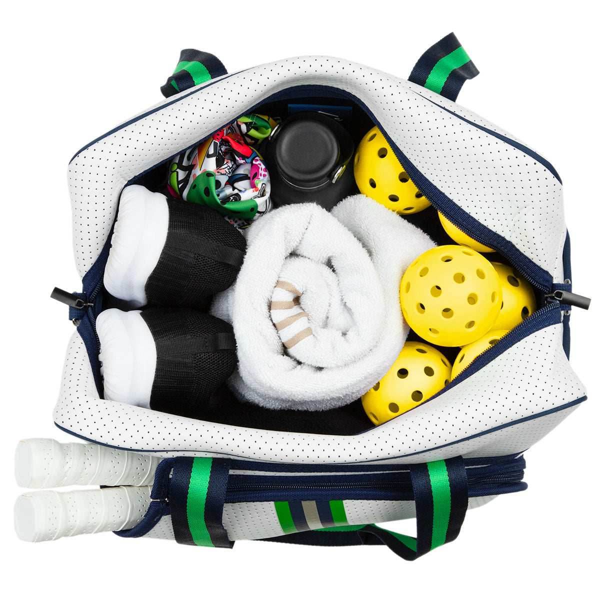 Brooklyn Pickleball Bag - Greenwich Green stripe