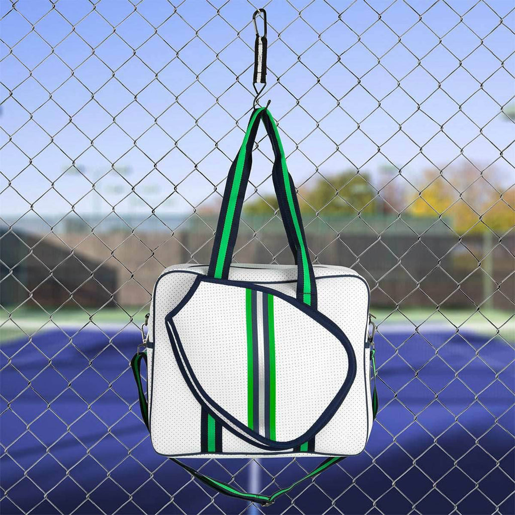Brooklyn Pickleball Bag - Greenwich Green stripe