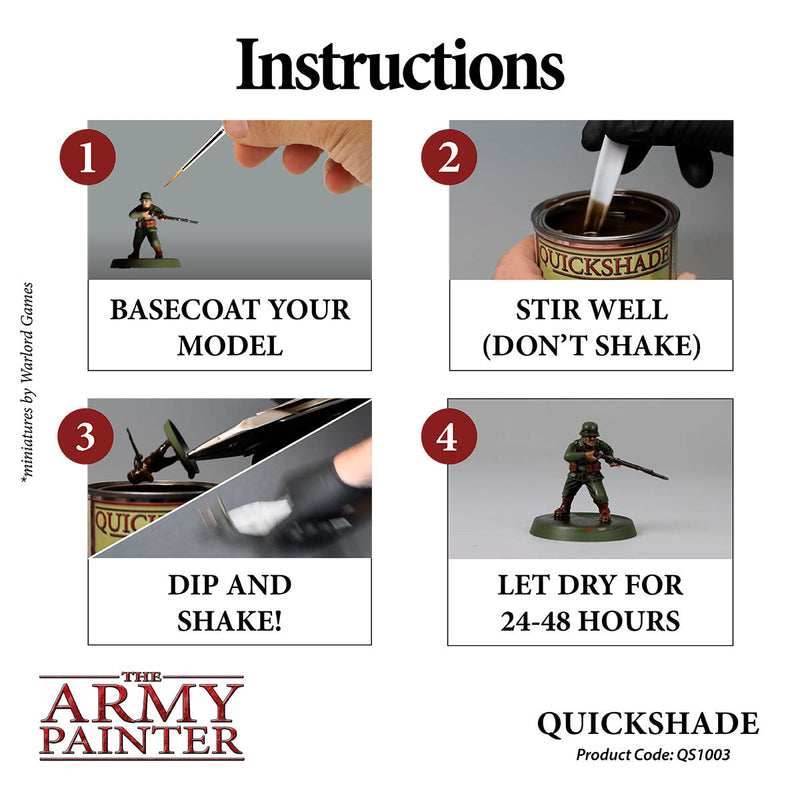 Army Painter Quickshade Dip: Dark Tone - 