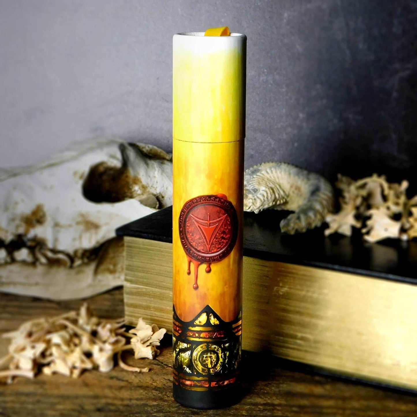 Ritual Candle Dice Tube: The Yellow Sign - 