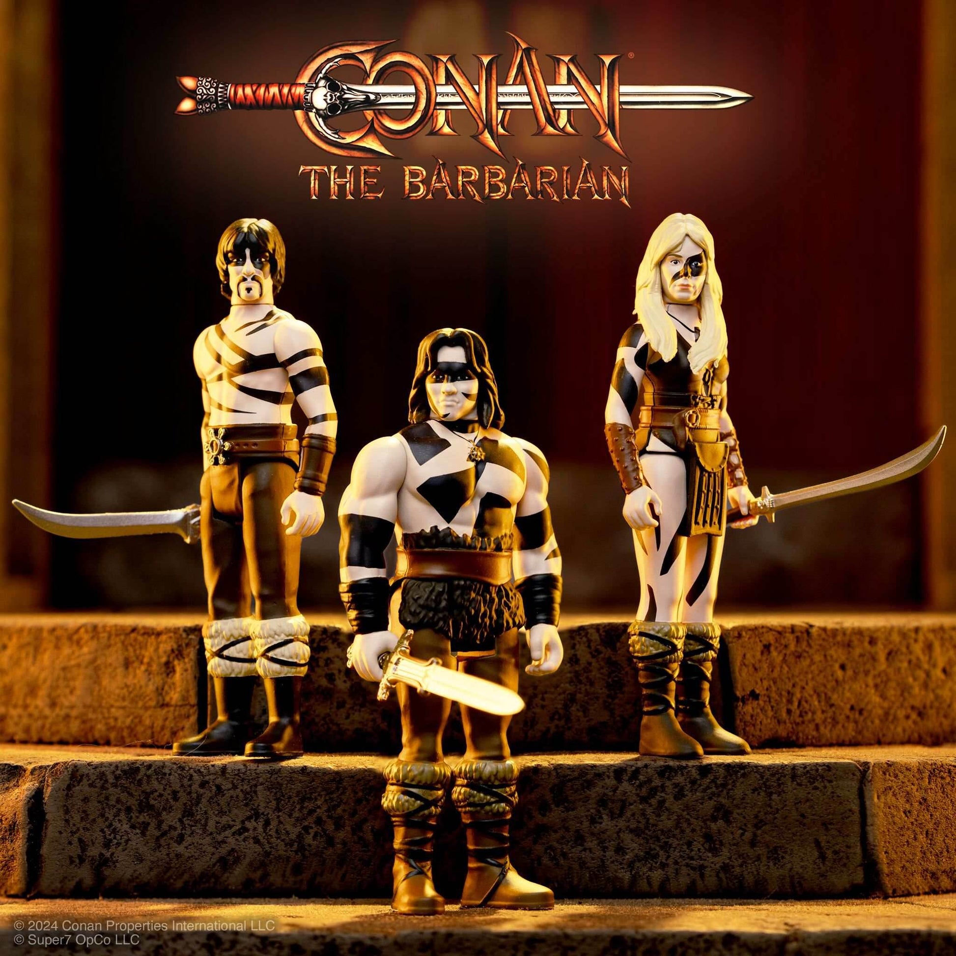 Super7 x CONAN THE BARBARIAN - VALERIA (WAR PAINT) ReAction Figure - 