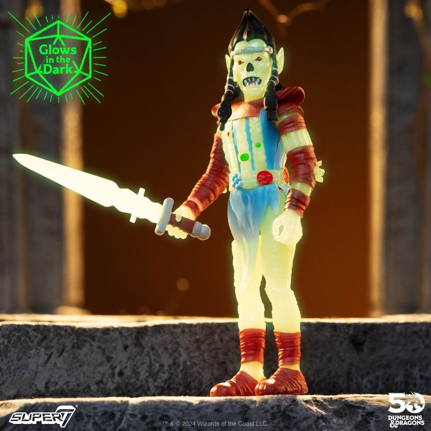 Super7 x DUNGEONS & DRAGONS - Githyanki (GLOW-IN-THE-DARK) ReAction Figure - 