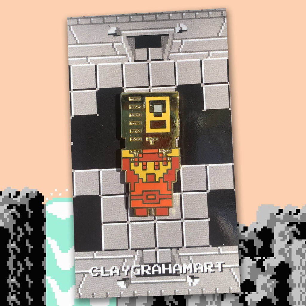 Golden Cartridge 1.5" Hard Enamel Pin