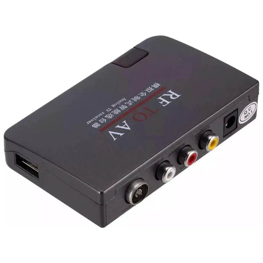 RF to AV Analog TV Receiver Converter Modulator Power Adapter w/AV Cable - 