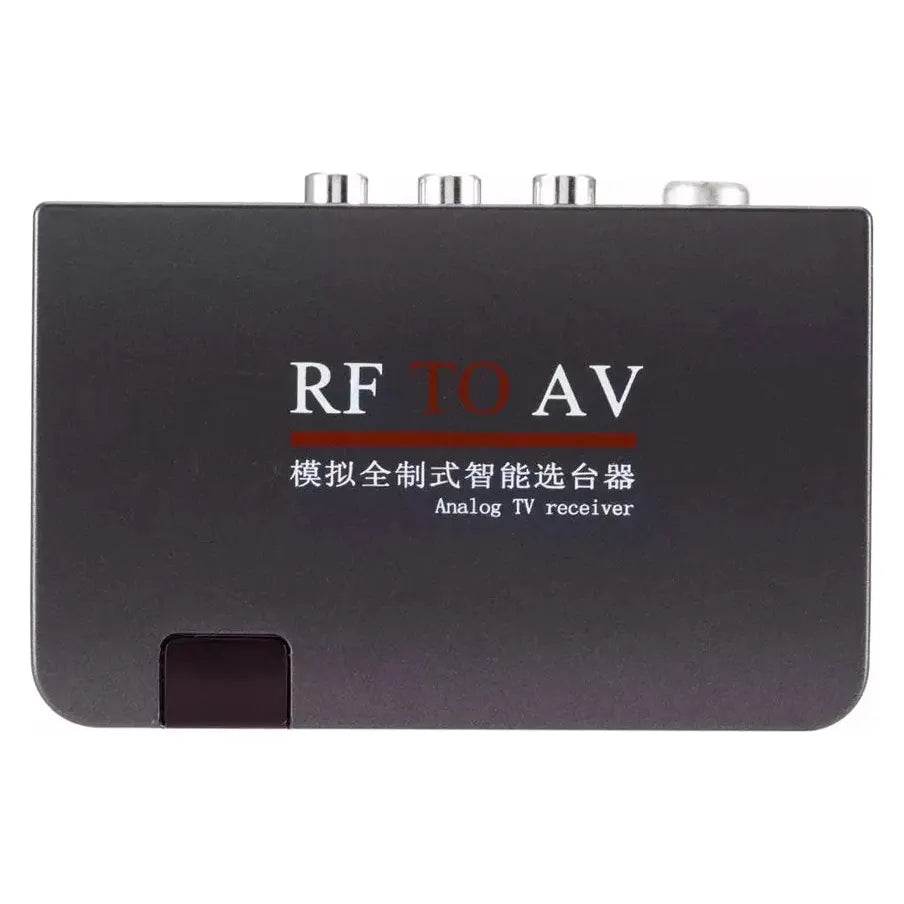 RF to AV Analog TV Receiver Converter Modulator Power Adapter w/AV Cable - 
