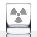 Radiation Symbol 10 oz Rocks Glass - Unique Engraved Gifts for Medical Professionals, Nurses & Radiologists