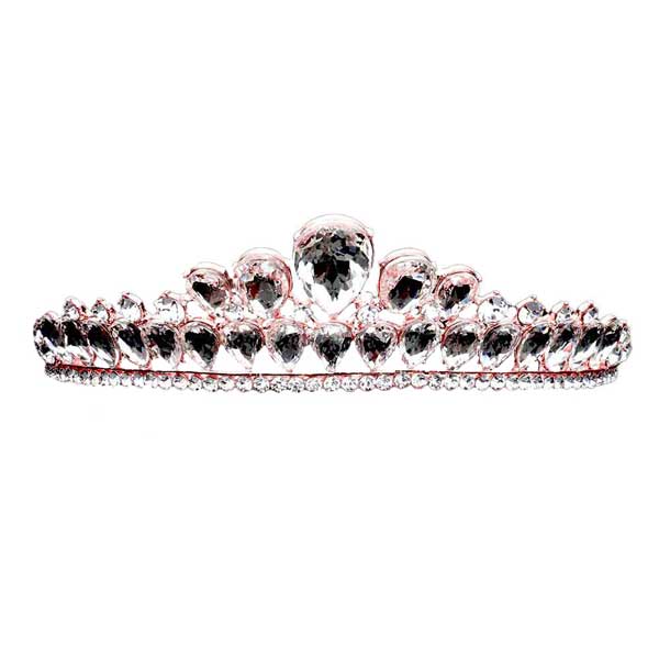 Teardrop Stone Cluster Princess Tiara