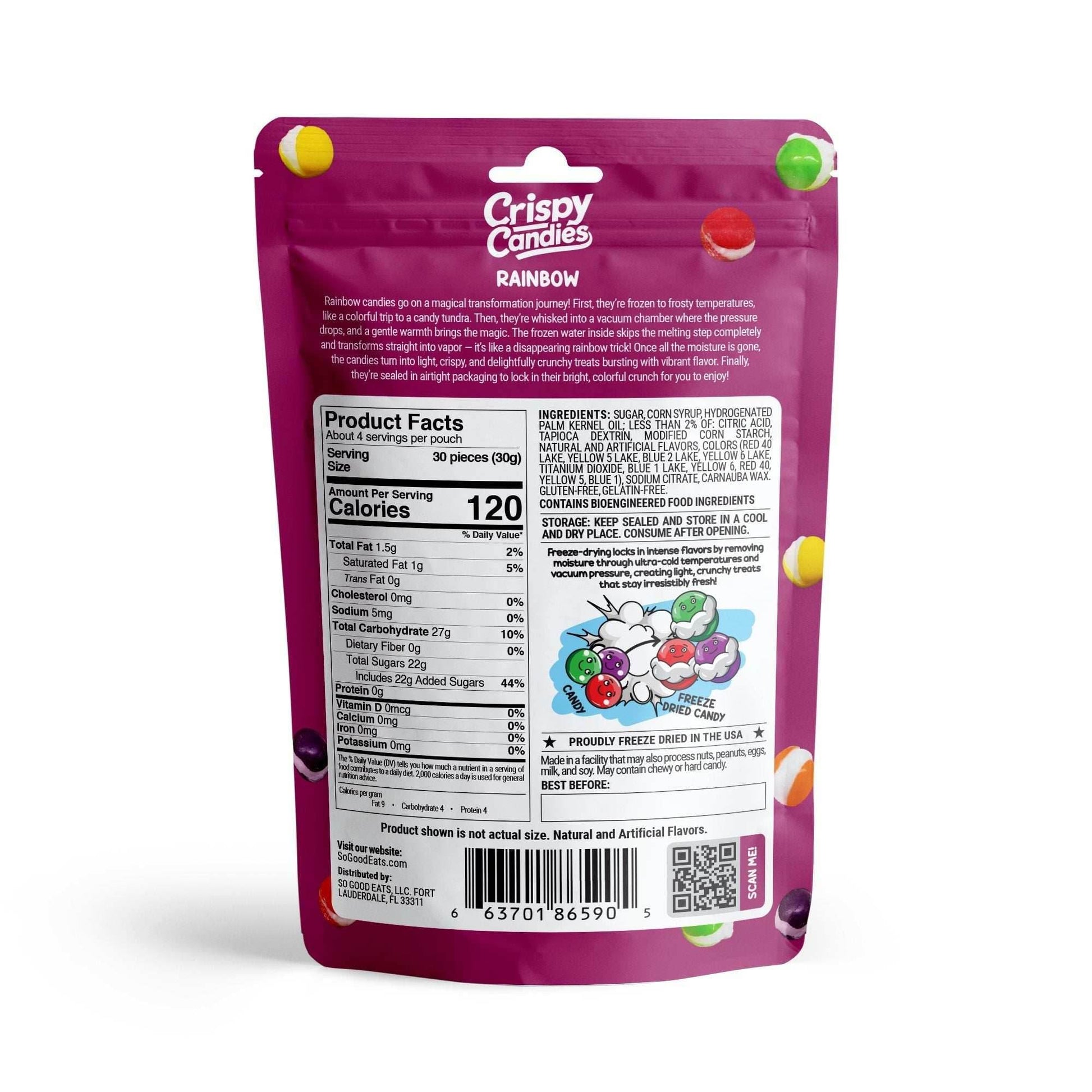 Crispy Candies - Rainbow Freeze Dried Candy 114g - 
