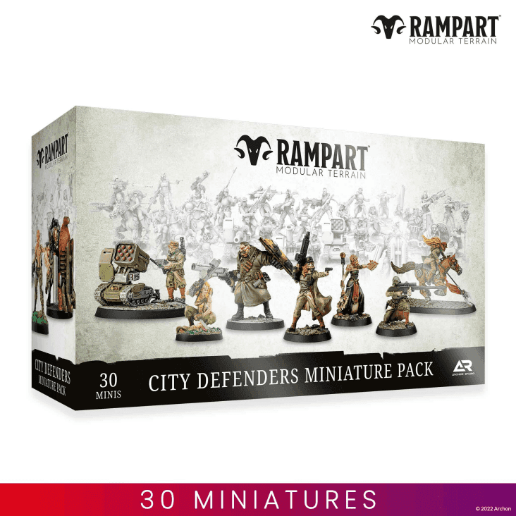 Rampart Modular Terrain: City Defenders Miniature Pack - 