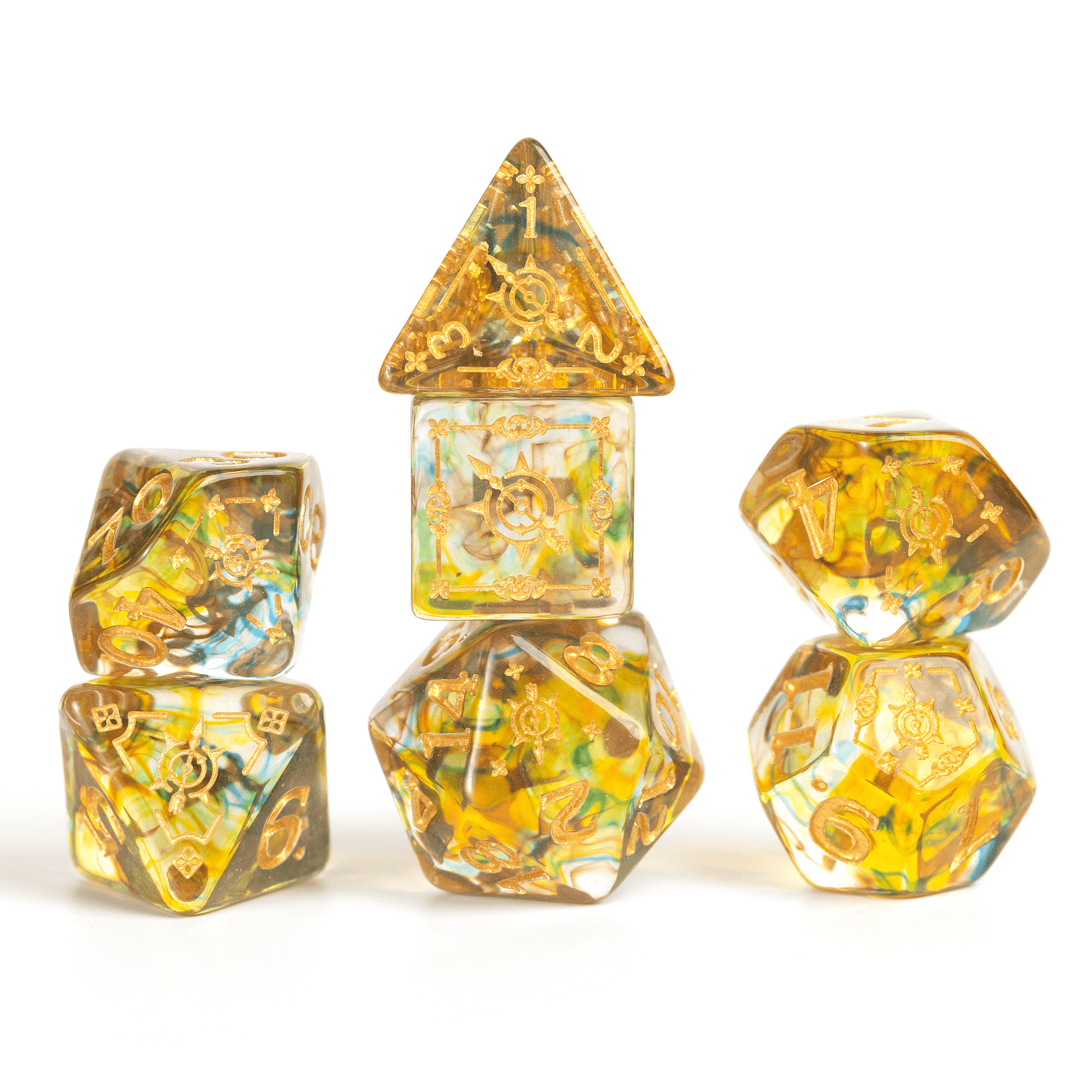 D&D Adventure Dice Set - Ranger Edition | Multi-Color 16pc Collection - 