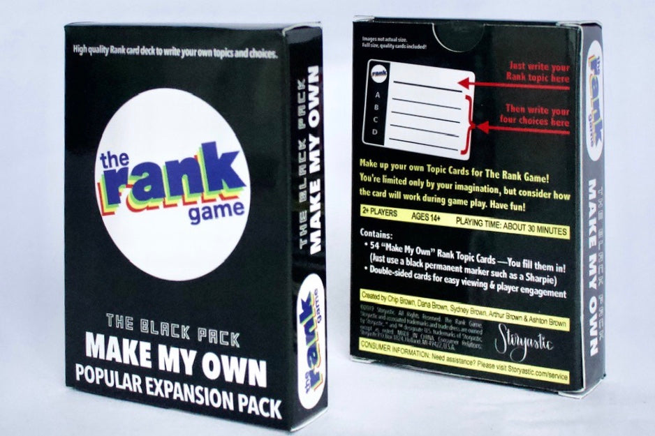 The Rank Game: Make My Own Pack (Standalone & Expansion Pack)