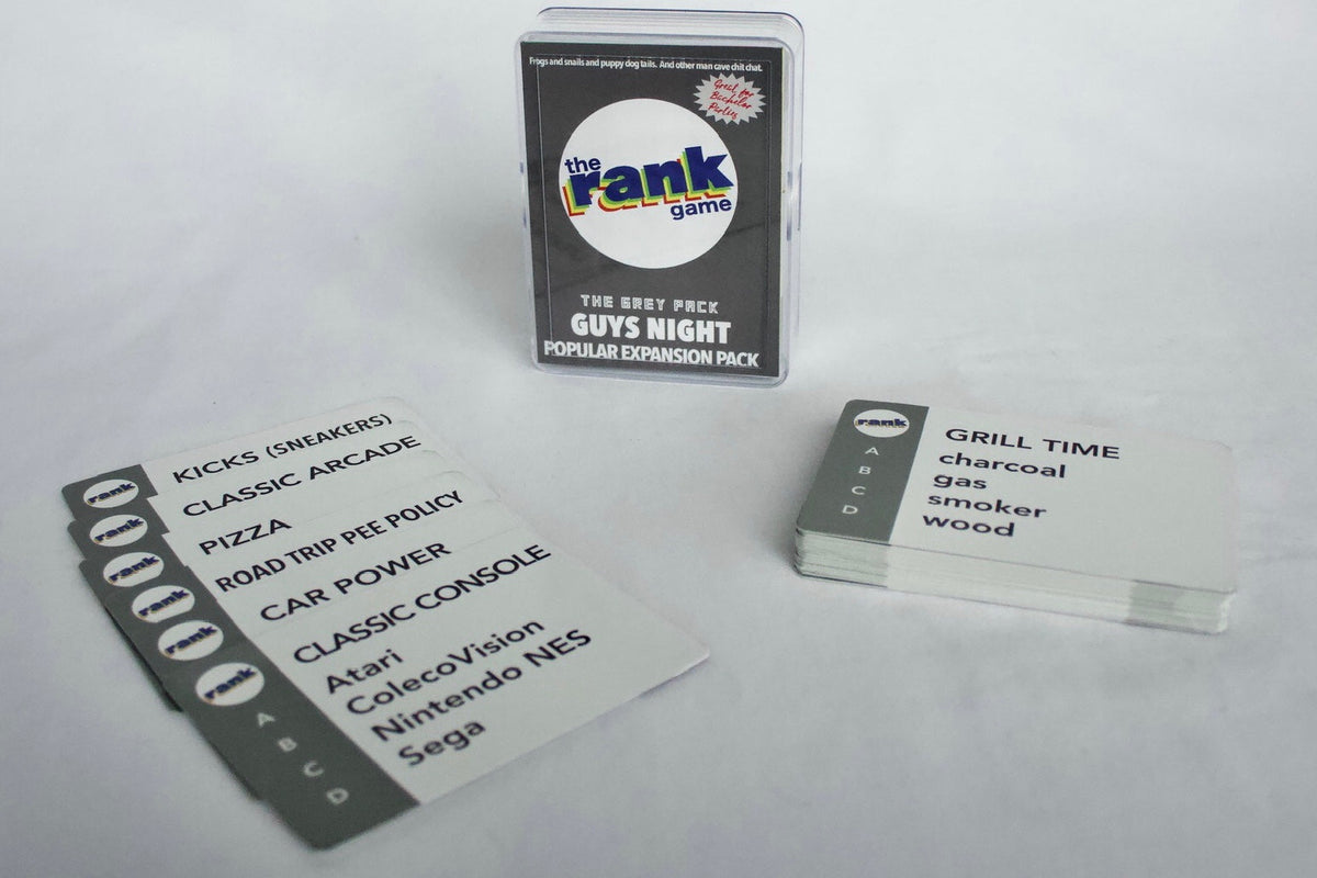 The Rank Game On-the-Go: MORE Guys Night (Grey Pack)