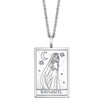 Disney X RockLove TANGLED Rapunzel Tablet Necklace - Sterling Silver