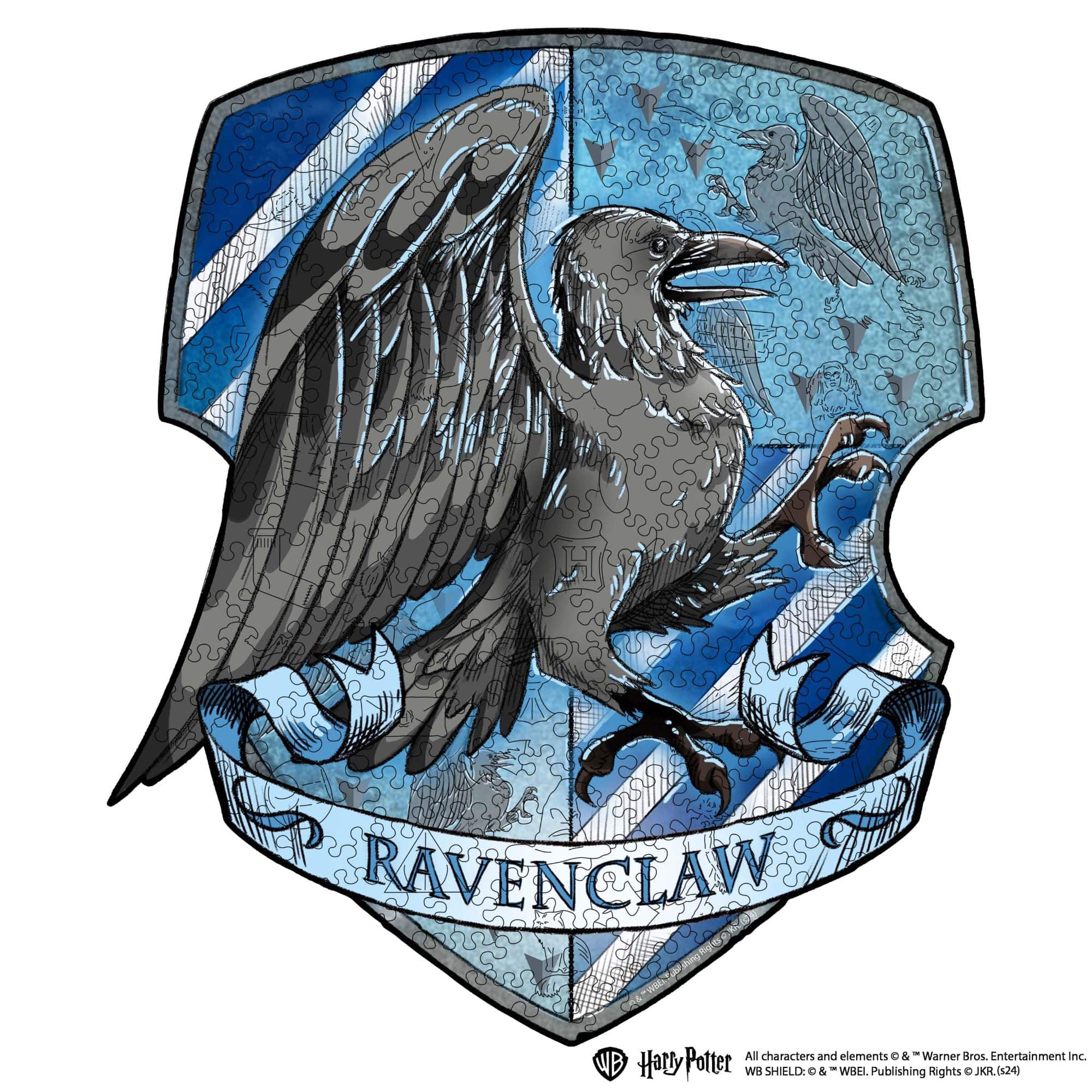 Wooden jigsaw puzzle Harry Potter Ravenclaw™ Gameplay