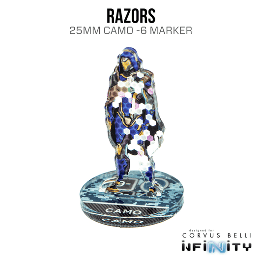 Infinity 3D Markers: Razors (25mm Camo -6) - A
