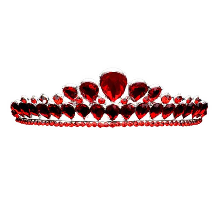 Teardrop Stone Cluster Princess Tiara
