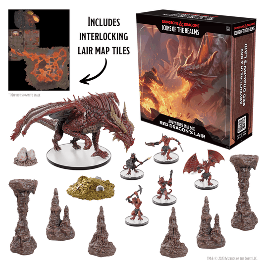 D&D: Icons of the Realms - Adventure In A Box - Red Dragon's Lair - 