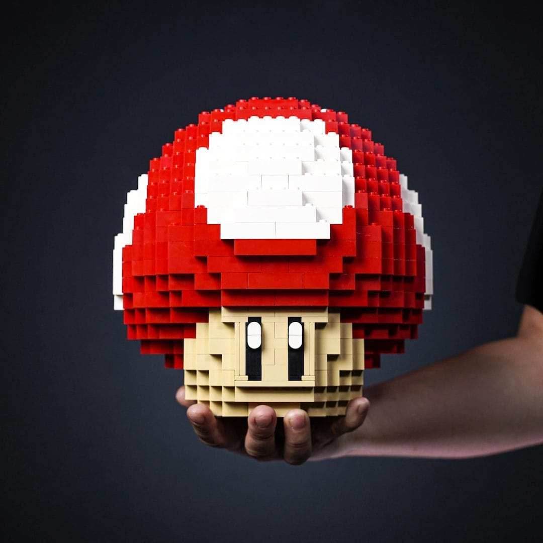 Life-Sized Red Mushroom - Bricks & Instructions