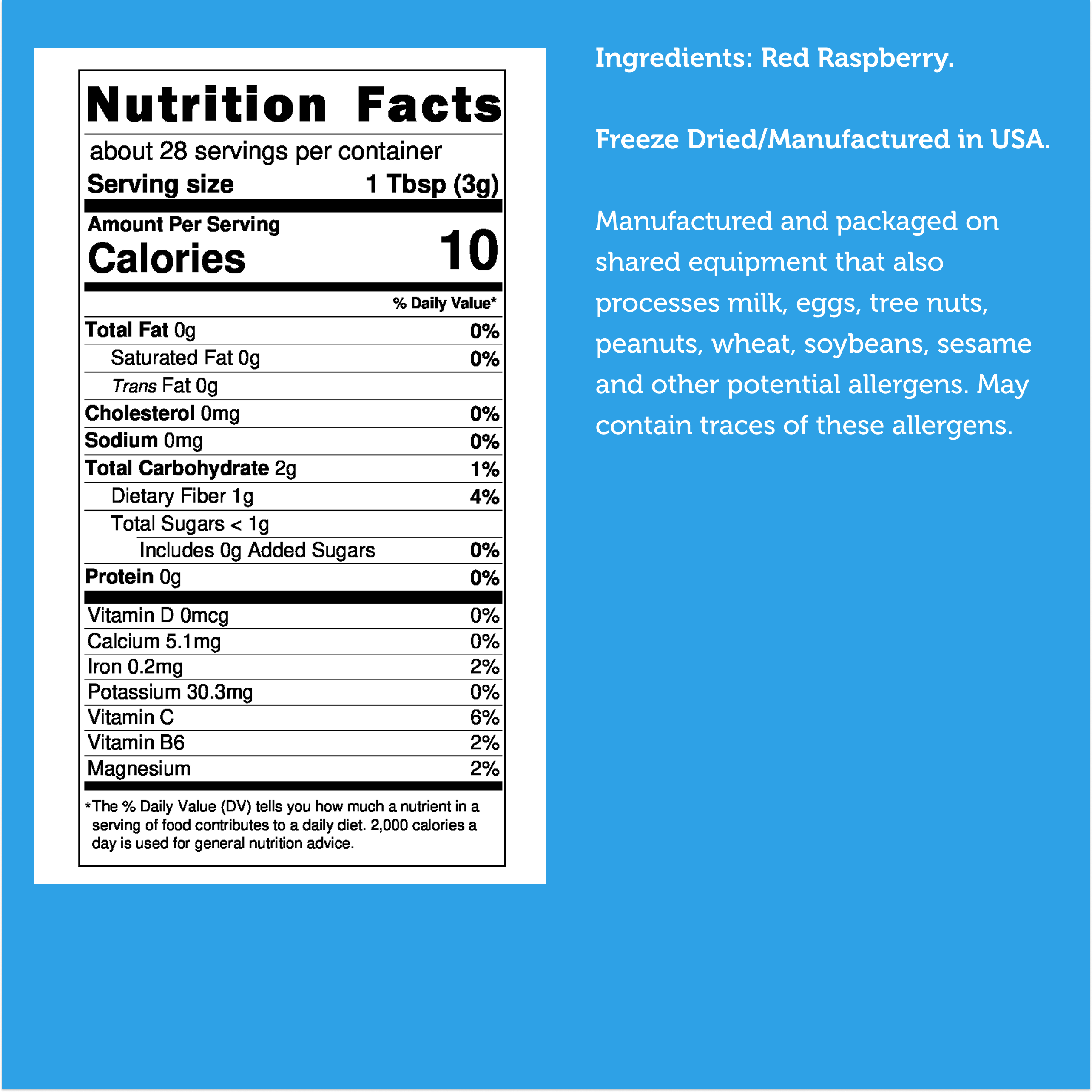 Freeze Dried Red Raspberry Powder