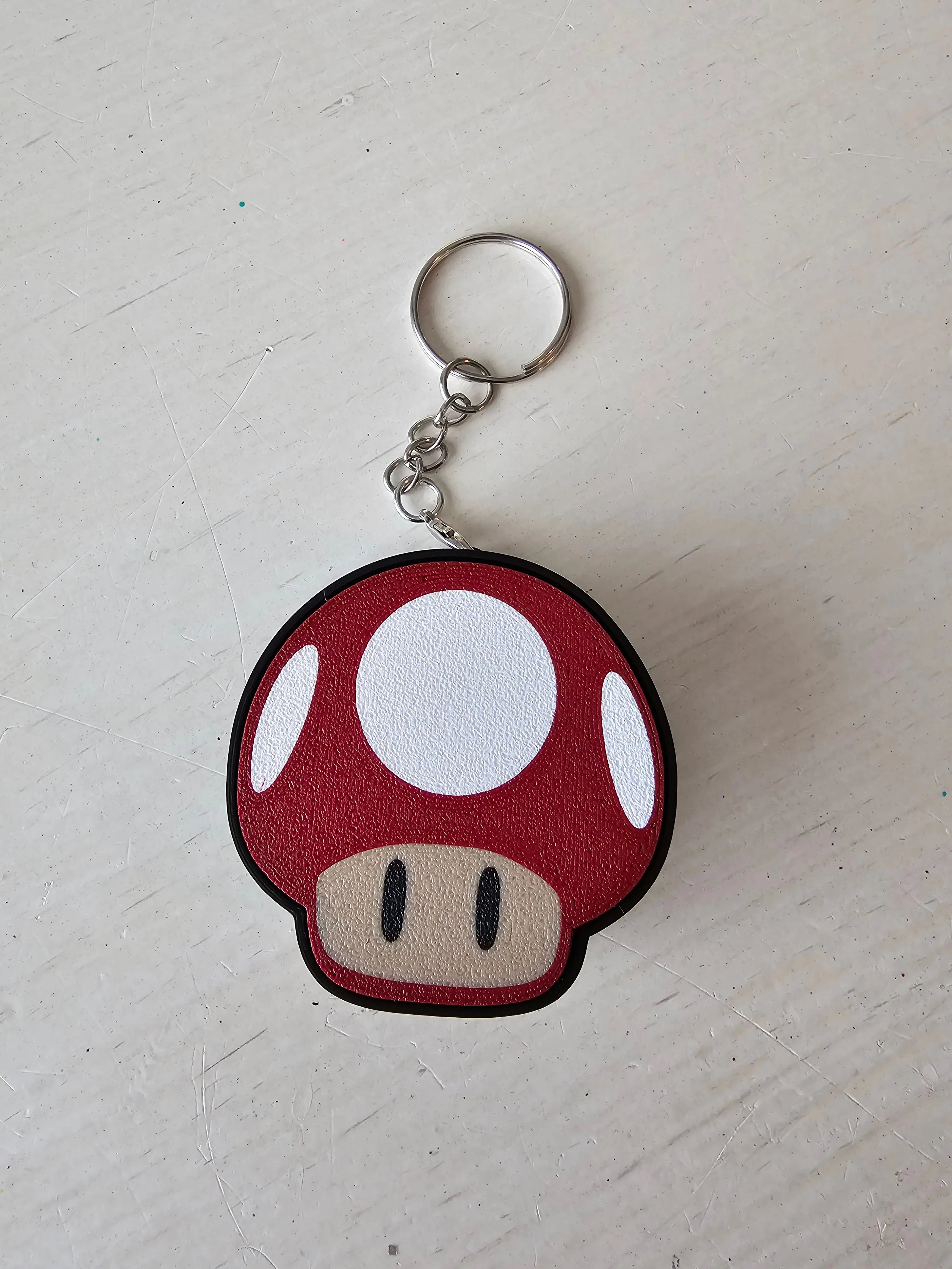 Retro Mushroom Fidget Clicker Keychain | 3D Printed