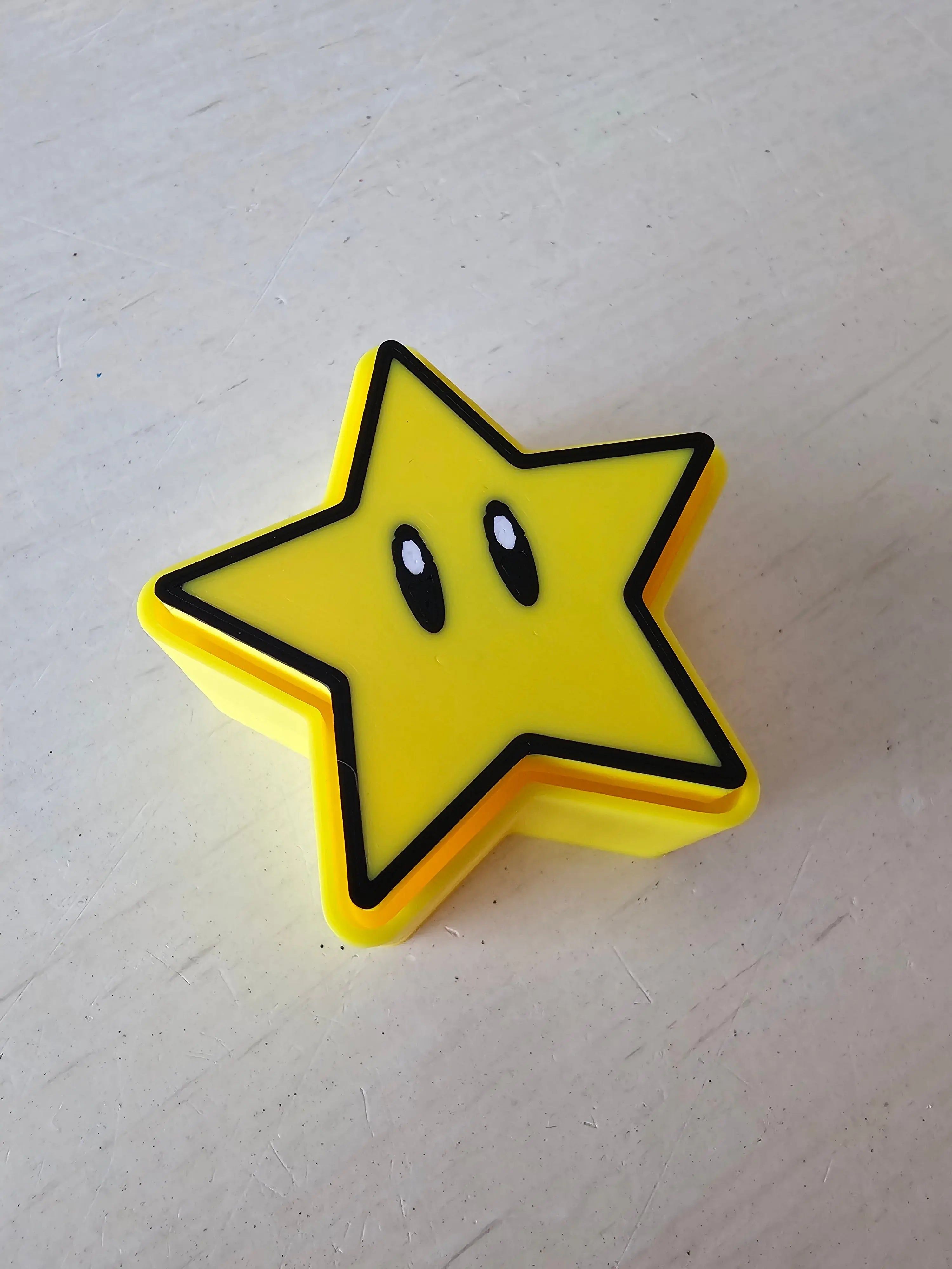 Retro Star Fidget Clicker — Single Clicker | 3D Printed