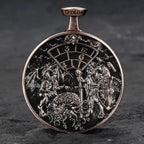 Unique Metal DND Spinning Dice Pocket Watch