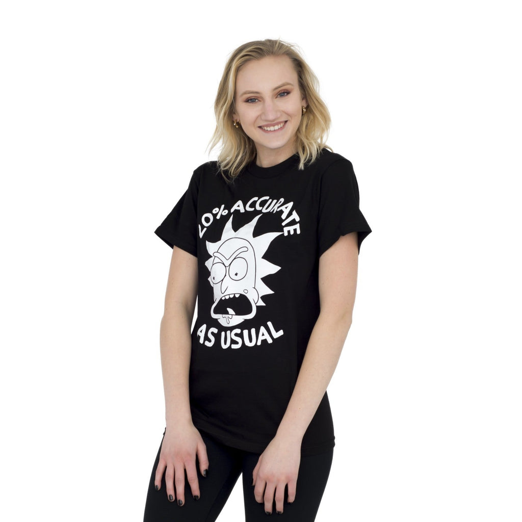 Rick Sanchez Only 20% Accurate As Usual Adult Unisex T-Shirt