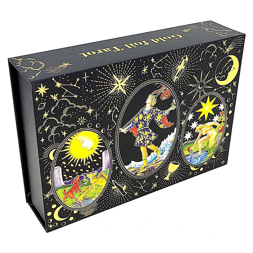 Rider-Waite Black Gold Foil Tarot Card Box Gift Set - 