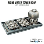 Xiguan Components - Roofs - Right Water Tower / Bare MDF