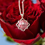 Disney X RockLove BEAUTY AND BEAST Belle Keepsake Necklace - Sterling Silver