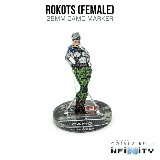 Infinity 3D Markers: Rokots, Female (25mm Camo) - A