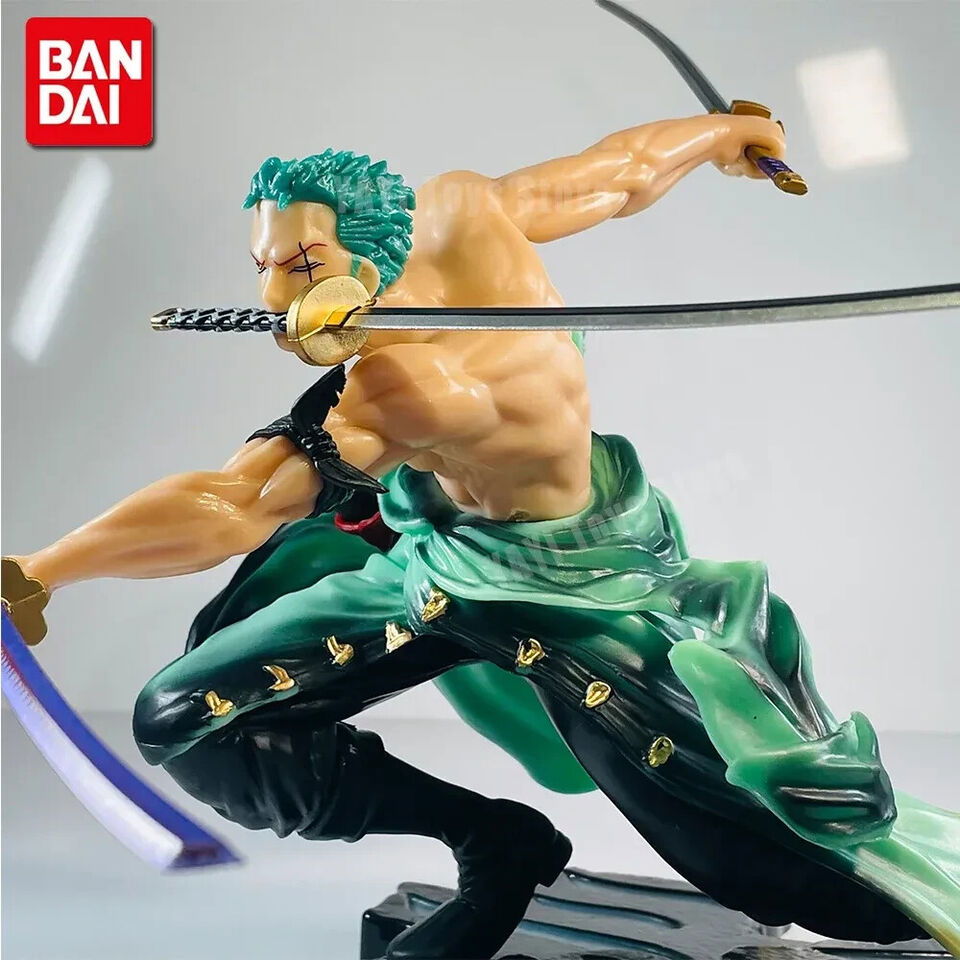 Roronoa Zoro One Piece Figure, Anime Figurines King of Hell Wano Onigashima Santoryu Ogi