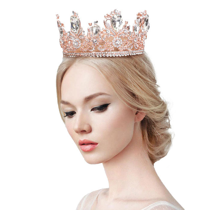 Glass Crystal Pageant Queen Tiara