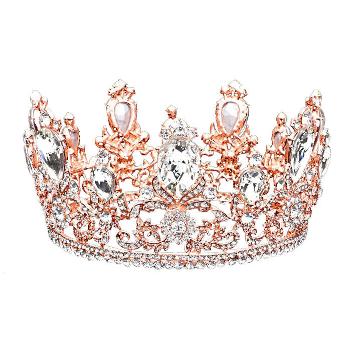 Glass Crystal Pageant Queen Tiara