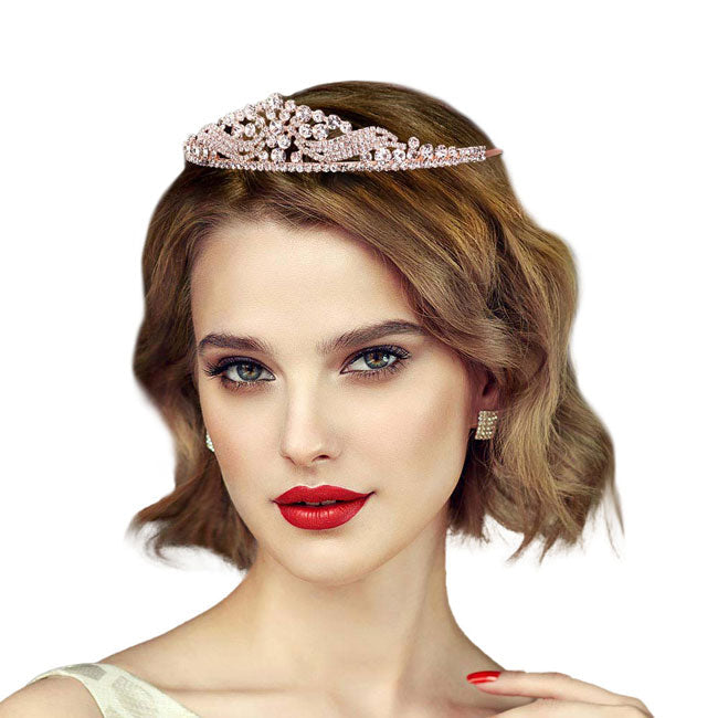 Glass Crystal Pageant Queen Tiara