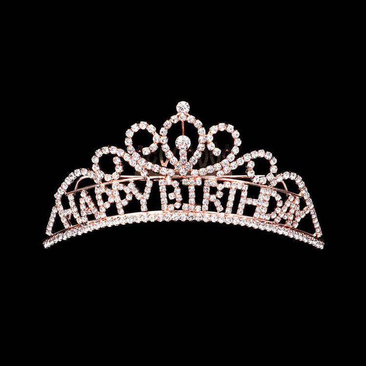 Happy Birthday Rhinestone Party Tiara