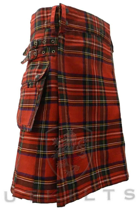 Standard Royal Stewart Tartan Utility Kilt - 30 / 22