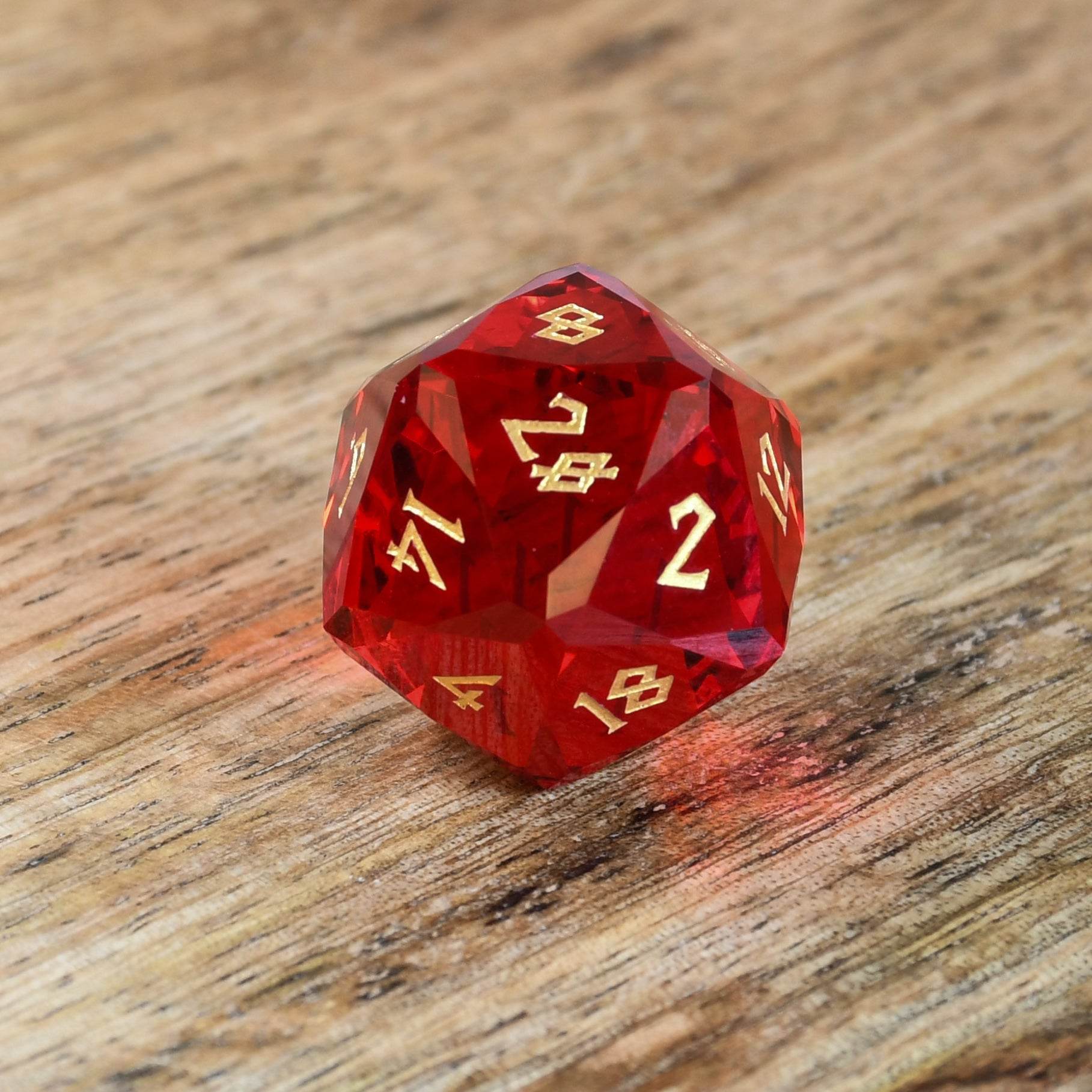 Ruby Multifaceted Glass Dice Set 'PRE-ORDER | SPRING EVENT DEAL' - 