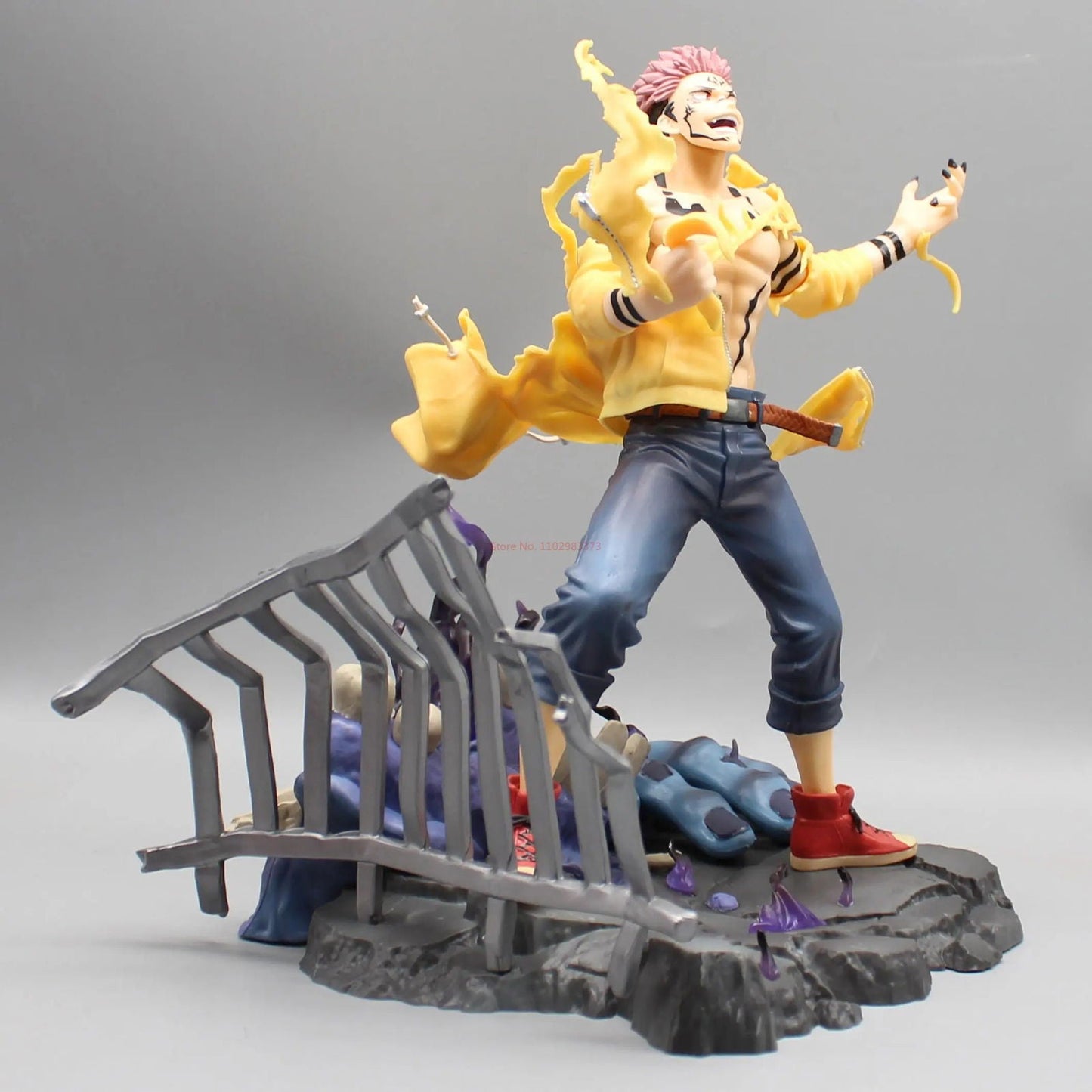 Ryomen Sukuna Anime Figure, Jujutsu Kaisen JJK Action Figurines Statue Collection 25 cm