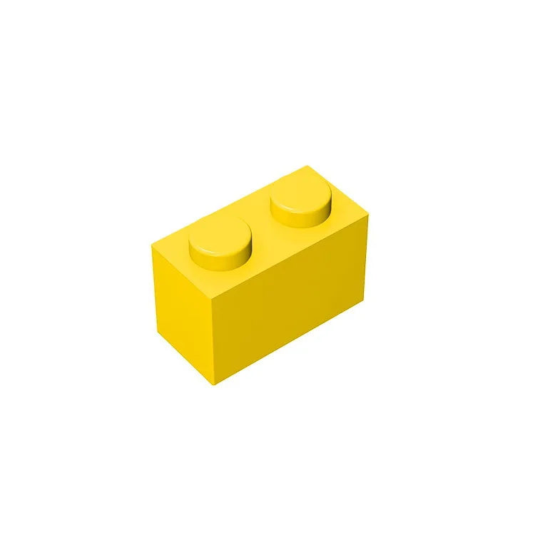 Educational Assemblage Gobricks Brick 1 x 2 without Bottom Tube | Compatible with Lego 3004 3065 35743