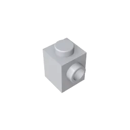 Gobricks GDS-635 BRICK 1X1 W. 1 KNOB | Single Side Bump Building Block Compatible with Lego 87087