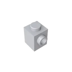 Gobricks GDS-635 BRICK 1X1 W. 1 KNOB | Single Side Bump Building Block Compatible with Lego 87087