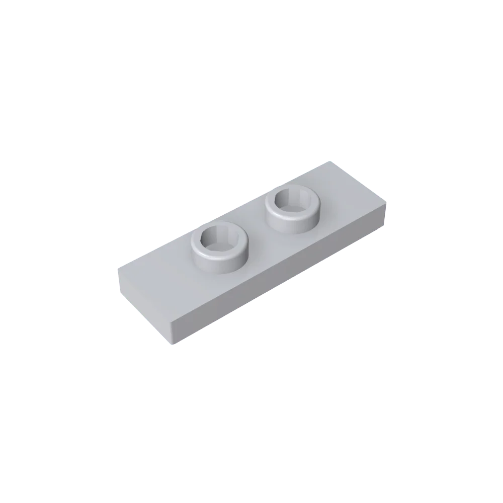 Gobricks GDS-1504 Plate, Modified 1 x 3 with 2 Studs (Double Jumper) | Compatible Building Block Piece