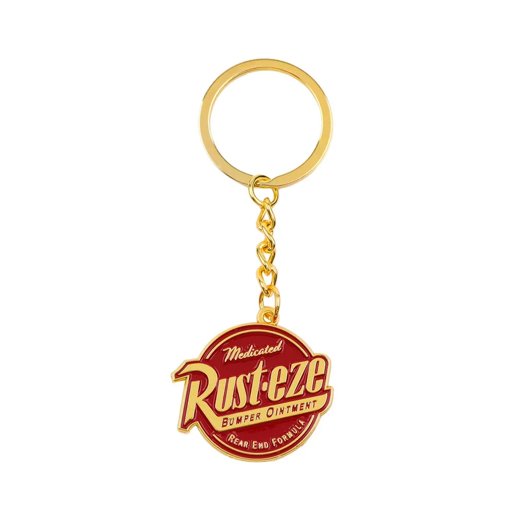 Vintage Motorcycle Keychain | Cartoon Metal Keyring for Backpack