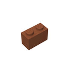 Educational Assemblage Gobricks Brick 1 x 2 without Bottom Tube | Compatible with Lego 3004 3065 35743