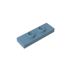 Gobricks GDS-1504 Plate, Modified 1 x 3 with 2 Studs (Double Jumper) | Compatible Building Block Piece