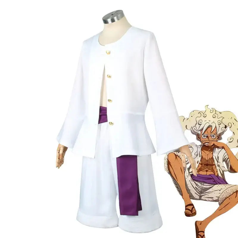 Monkey D Luffy Cosplay Costume One Piece Egghead Suit