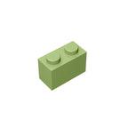 Educational Assemblage Gobricks Brick 1 x 2 without Bottom Tube | Compatible with Lego 3004 3065 35743