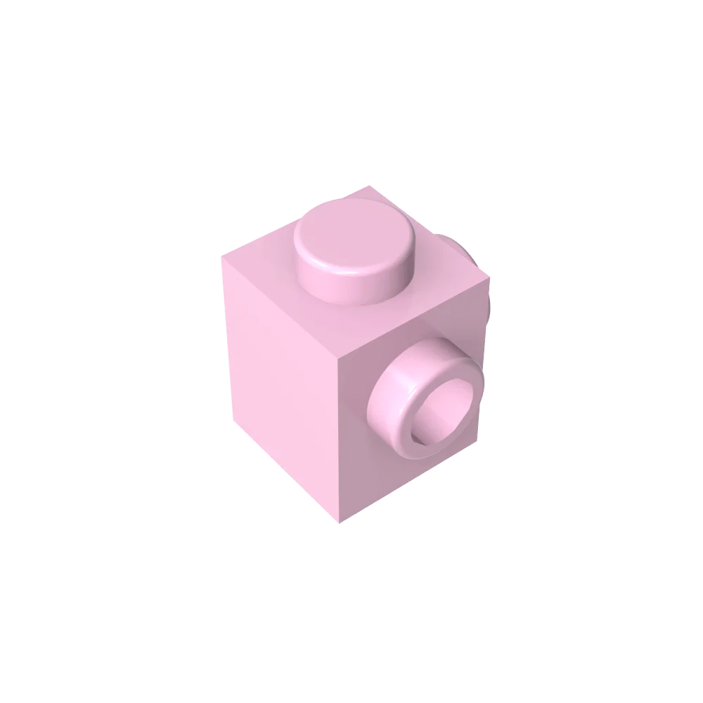 Gobricks GDS-1046 Modified Brick 1 x 1 with Studs on 2 Sides | Building Block for DIY